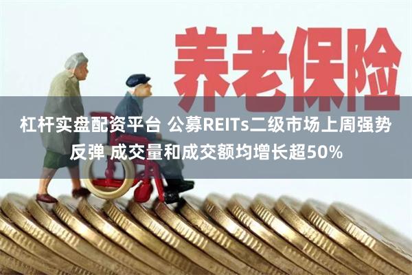 杠杆实盘配资平台 公募REITs二级市场上周强势反弹 成交量和成交额均增长超50%