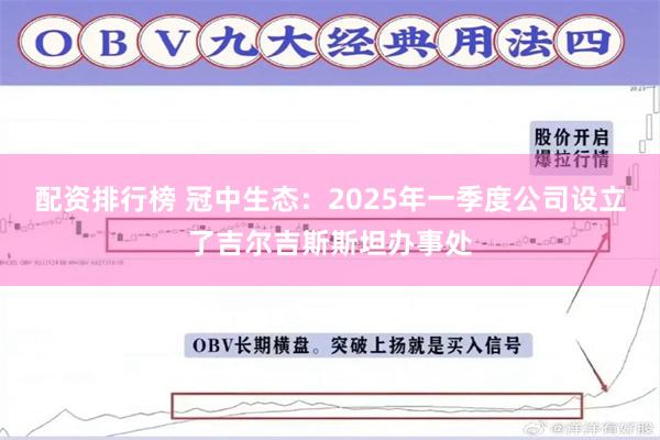 配资排行榜 冠中生态:2025年一季度公司设立了吉尔吉斯斯坦办事处